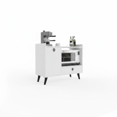 Dining room cabinet coffee cabinet modern design white color rectangular