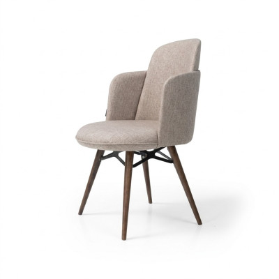 Modern White Chair Textile One-Seater Dining Room Luxurious Chairs New
