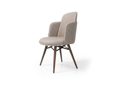 Modern White Chair Textile One-Seater Dining Room Luxurious Chairs New