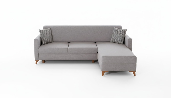 Light gray fabric sofa living room designer couch luxurious corner sofa new