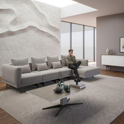 Corner Set Luxury Complete Corner Sofa L-Shape Designer Sofa Modern Furnishing
