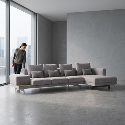 Upholstered furniture corner furniture living room corner sofa L-shape designer suite