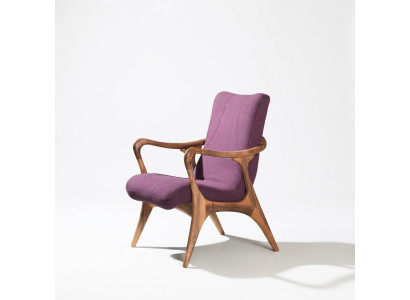 Design seating furniture, purple armchair, couch, seat, living room, wood, modern upholstery, textile