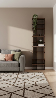 Modern brown wood bookshelf living room shelves furniture new furniture