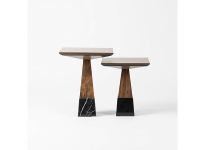 2x Side Table Wood Coffee Table Living Room Luxury Design Furniture Furnishings