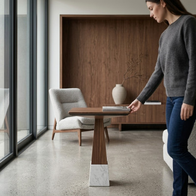 Living room side table wood furnishing design coffee table new furniture