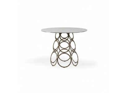 Round dining table kitchen table dining room table round table 100cm industrial white