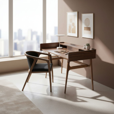 Design desk bedroom luxury chair wood computer desk furnishings