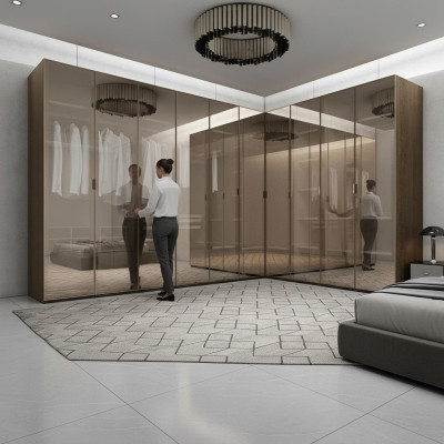 Corner wardrobe designer furniture bedroom luxury decor corner set