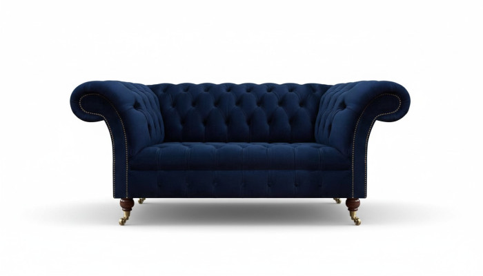 Living room sofa two-seater couch upholstered furniture Chesterfield design furniture