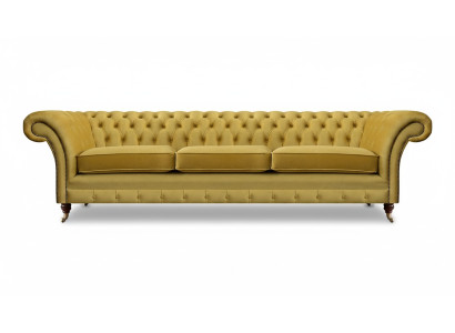 Living room sofa three-seater couch furnishings new Chesterfield seating textile