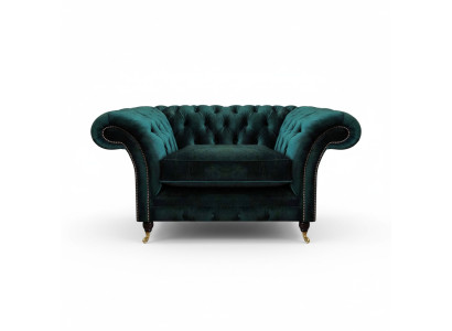 Green Armchair New Living Room Furniture Upholstered Seat Chesterfield Upholstered Furniture