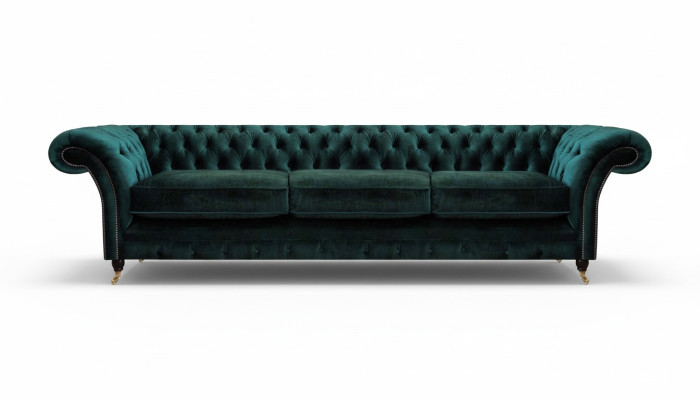 Chesterfield furniture living room sofa couch three-seater furnishing upholstered furniture