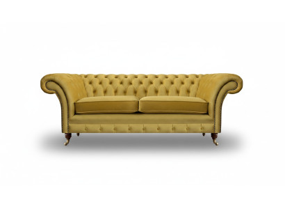Luxury Sofa Two-Seater Textile Couch Living Room Chesterfield Upholstered Furniture