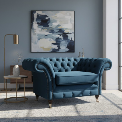 Designer Chesterfield Armchair New Luxury Seating Furniture Upholstery Living Room