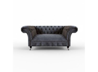 Luxury Sofa Two-Seater Couch Upholstered Furniture Living Room Gray Sofas Chesterfield