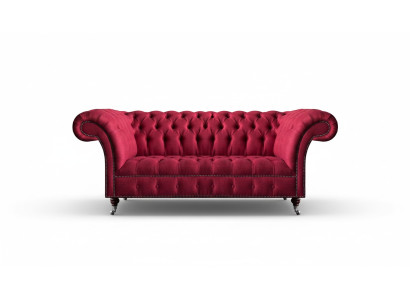 Luxury Pink Living Room Sofa Three-Seater Sofa Couch Textile Upholstered Furniture