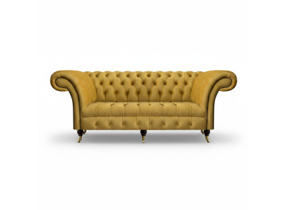 Chesterfield Luxury Furniture Three-Seater Sofa Couch Upholstered Sofa Living Room