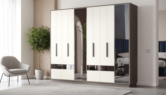 Modern luxury wooden wardrobe