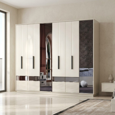Modern wooden furniture design bedroom wardrobe luxury wardrobe