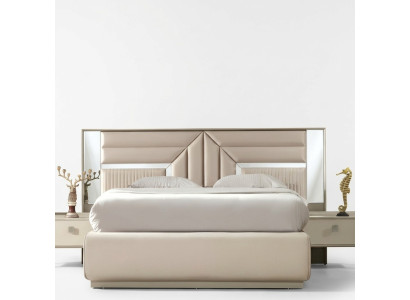 Luxury wooden design bed for bedroom