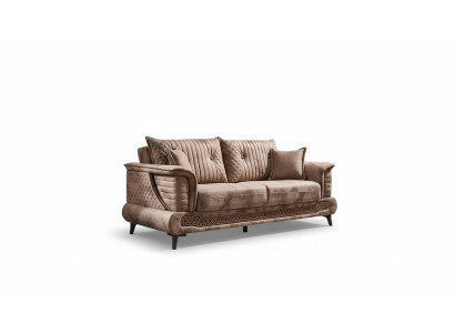 Luxury three-seater fabric sofa for living room with modern design