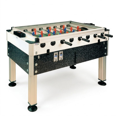 Modern MDF and aluminum black foosball table