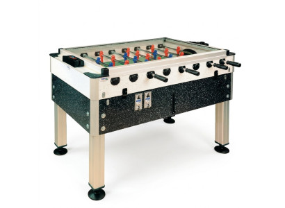 Modern MDF and aluminum black foosball table