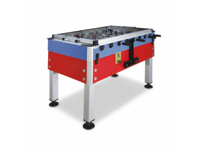 Professional foosball table in red aluminum and MDF