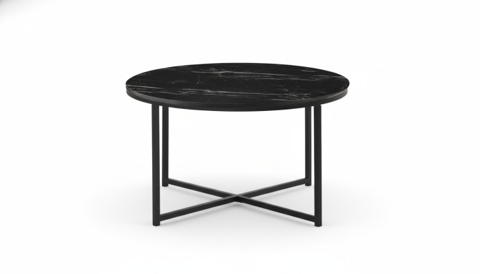 Black coffee table living room high-quality modern minimalist furniture new wood