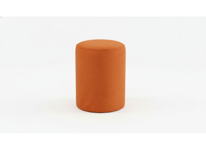 Orange-colored stool, new high-quality stool, textile, chipboard.