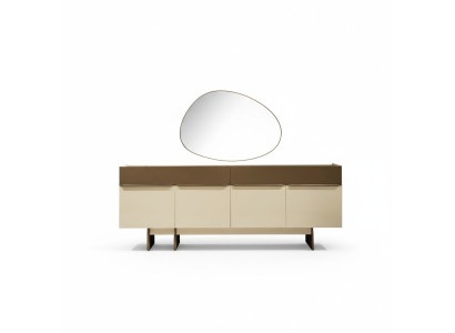 Brown-Beige Kitchen Sideboard Designer Dining Room Furniture Luxurious Dresser
