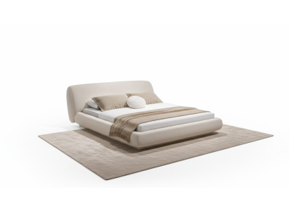 Modern bedroom set double bed wardrobe 2x nightstands