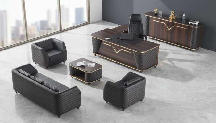 Complete office set desk sofas sideboard office furniture