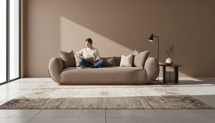 3-seater fabric sofa, luxury sofa for living room, new modern furniture