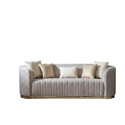 Padded design sofa 3 seater