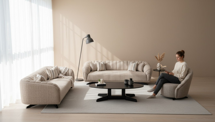 3-seater sofa set Modern Luxury Design Sofa Armchairs New