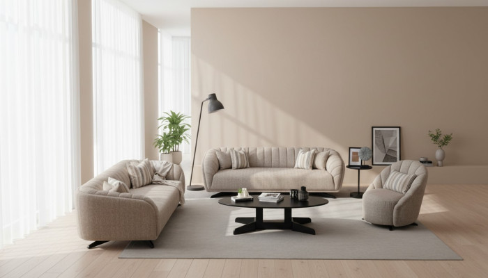 3-seater sofa set Modern Luxury Design Sofa Armchairs New