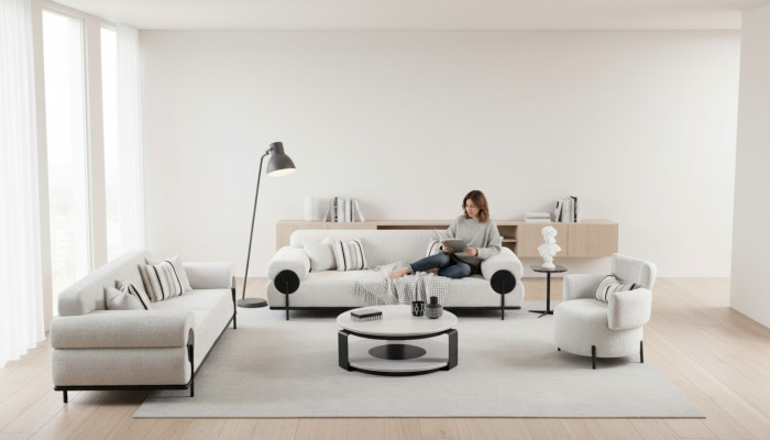 3-seater sofa set Modern Luxury Design Sofa Armchairs New