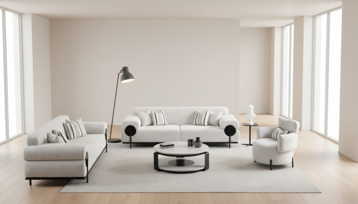 3-seater sofa set Modern Luxury Design Sofa Armchairs New