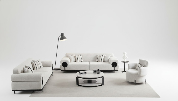 3-seater sofa set Modern Luxury Design Sofa Armchairs New