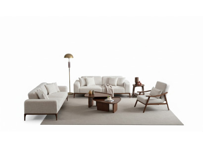 3+3+1 seater sofa set leather armchair