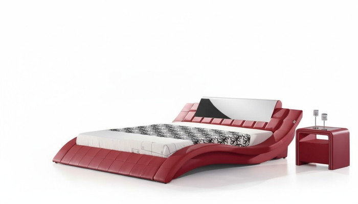 Red design double bed luxury hotel bed 180x200