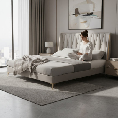 Luxury children's bed in gray