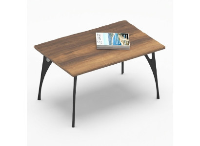 Brown wooden coffee table for office