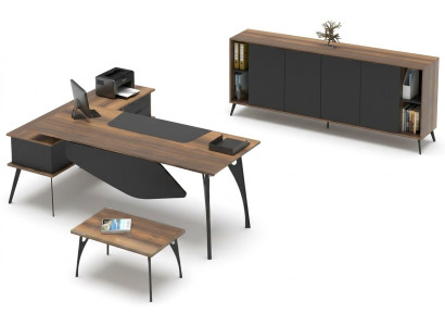 Office furniture study coffee table table sideboard brown black