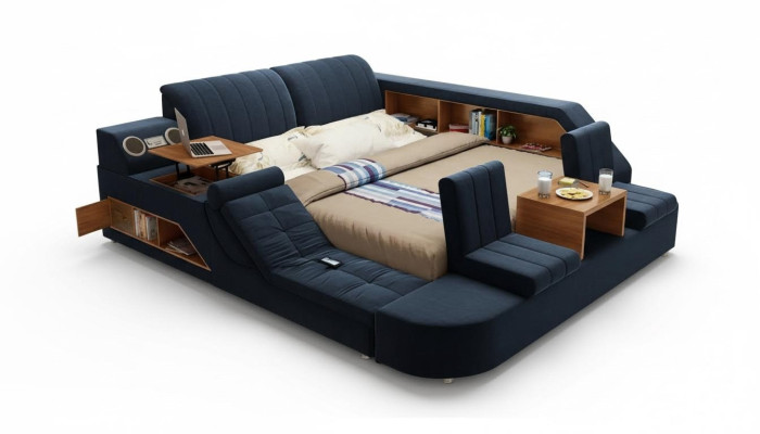 Modern multifunctional bed with comfortable design