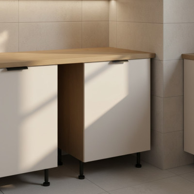 Mobile kitchen furniture with drawer