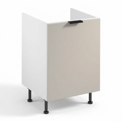 White mobile kitchen cabinet