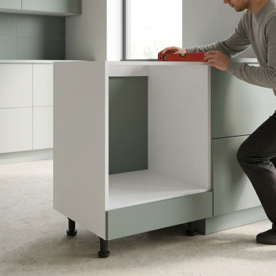 Mobile kitchen table with drawer under the cooktop